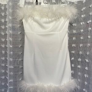 White feather dress